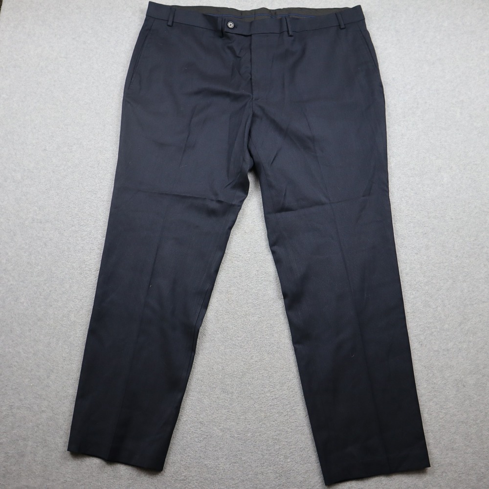 Lauren Ralph Lauren Dress Pants Mens 42W x 30L Flat Front Navy Blue Stretch Suit